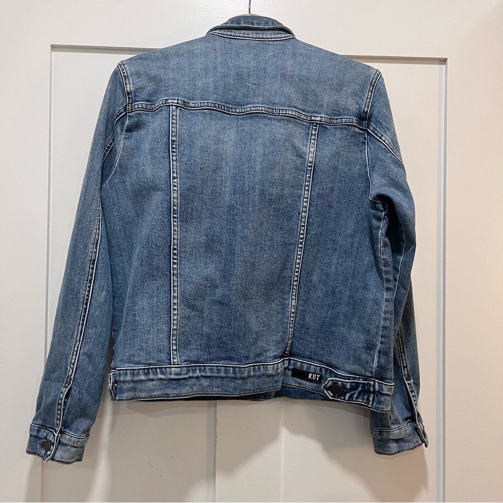 👖 Kut from the Kloth Classic Denim Jacket – Size L - Picture 3 of 3